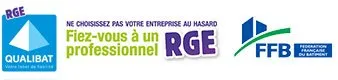 Labels : Qualibat RGE, « Fiez-vous à un professionnel RGE », FFB Fédération Française du Bâtiment