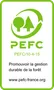 Logo PEFC – bois issu de forêts gérées durablement